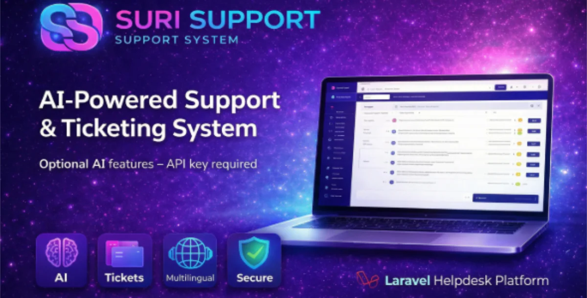 Suri Support Desk – Laravel Support & Ticket Management System